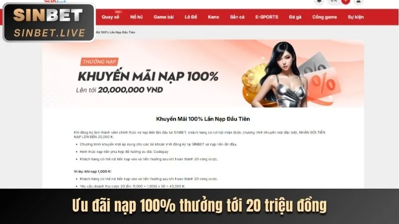 Khuyến mãi chào mừng NK888 Casino